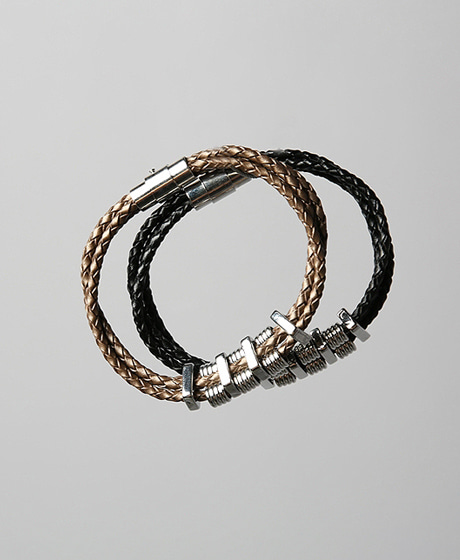 A-5146<br>SPRING LEATHER BRACELET<br>Color : 2 color<br>Material : leather