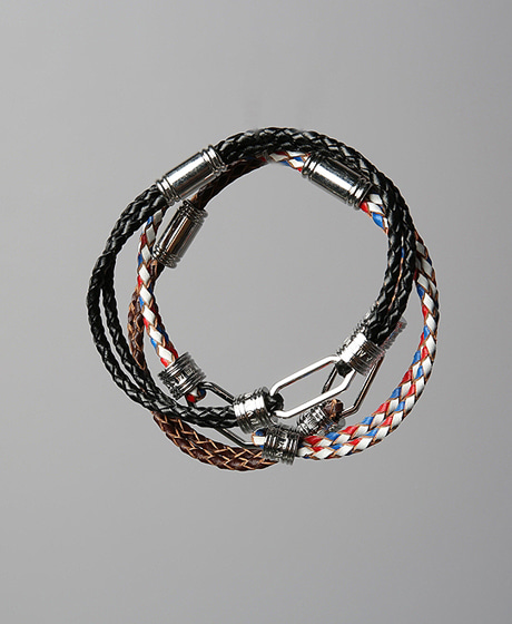 A-5147<br>PILAMANT LEATHER BRACELET<br>Color : 3 color<br>Material : leather