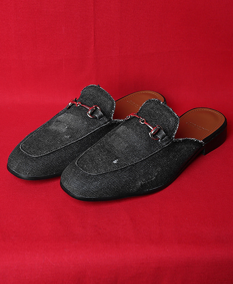 A-7724<br>DENIM BLOAFER<br>데님 블로퍼<br>Color : 1 color<br>Heel height : 4cm