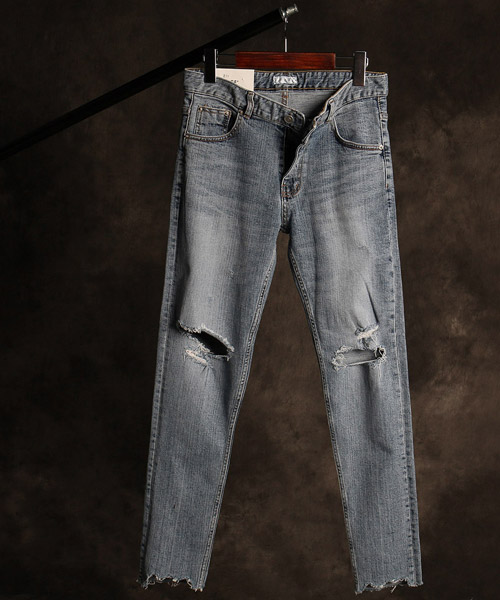 P-9852<br>damaged denim pants