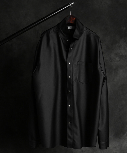 S-2833<br>leather poket shirt