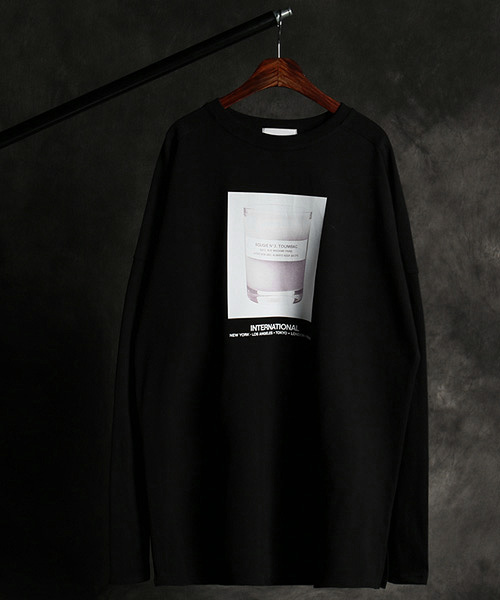 T-17581<br>candle printing t-shirt