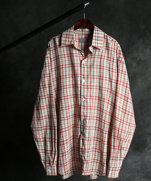 S-3138<br>check pattern shirt