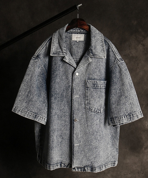JK-15919<br>oversize fit denim shirt jacket