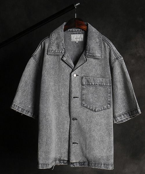 JK-15921<br>oversize fit denim shirt jacket