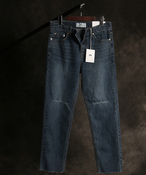P-11603<br>cutting pattern denim pants