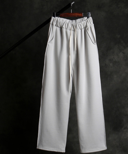 P-12572<br>lining line pattern wide pants