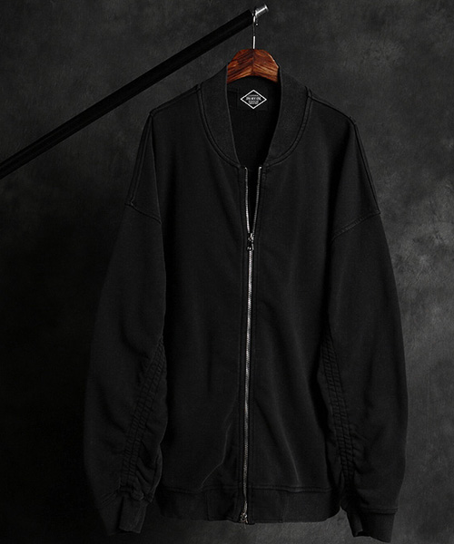 JK-18782<br>pigment zip-up jacket