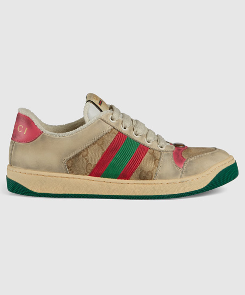 A-38412<br><b>GUCCI</b><br>스크리너 레더 스니커즈</b><br>[매장가-120만원대]