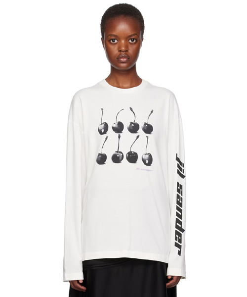 T-29009<br><b>JIL SANDER</b><br>오프 화이트 프린팅 티셔츠</b><br>[매장가-60만원대]