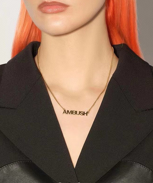 A-38662<br><b>AMBUSH</b><br>로고 네크리스</b><br>[매장가-90만원대]