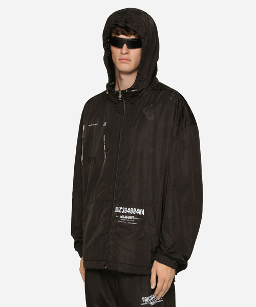 JK-22840<br><b>DOLCE & GABBANA</b><br>DGVIB3 프린트 나일론 후드 자켓</b><br>[매장가-250만원대]