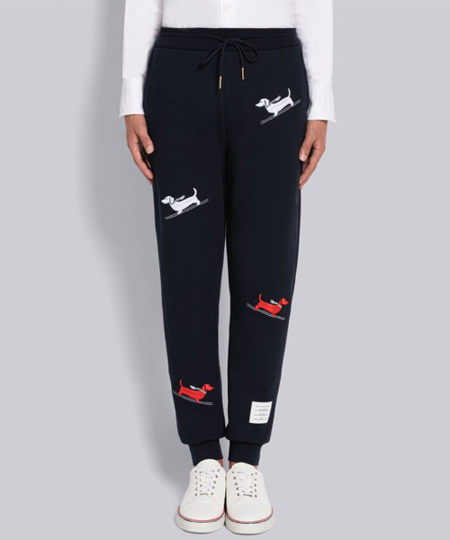 P-15242<br><b>THOM BROWNE</b><br>스키 엠브로이더리 루프 백 스웨트 팬츠</b><br>[매장가-150만원대]