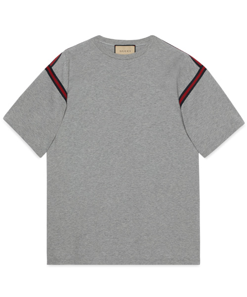 T-29056<br><b>GUCCI</b><br>웨빙 디테일 코튼 티셔츠</b><br>[매장가-90만원대]