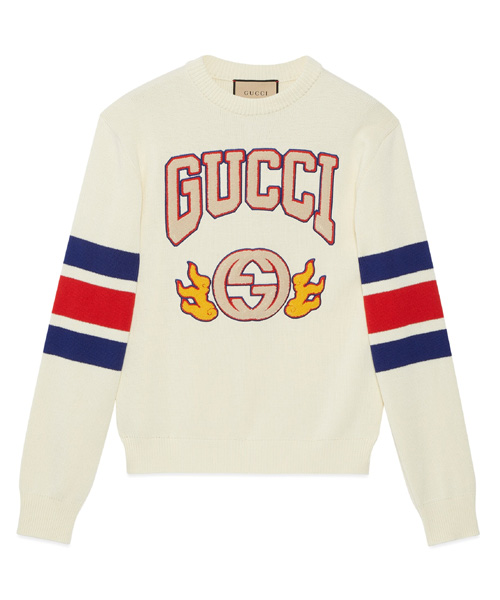 T-29145<br><b>GUCCI</b><br>구정 시리즈 엠브로이더드 코튼 스웨터</b><br>[매장가-200만원대]