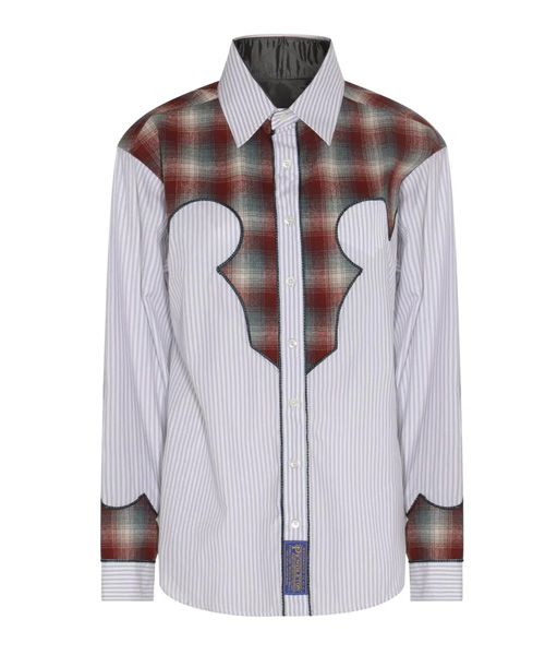 S-4942<br><b>MAISON MARGIELA</b><br>체크 패턴 & 스트라이프 셔츠</b><br>[매장가-100만원대]