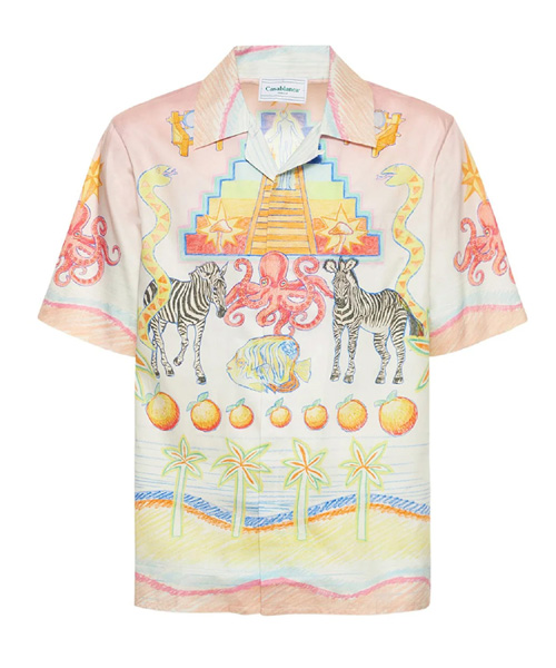 S-4938<br><b>CASA BLANCA</b><br>L`ARBRE DE VIE 실크 셔츠</b><br>[매장가-100만원대]