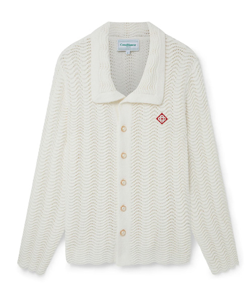 JK-22868<br><b>CASA BLANCA</b><br>WAVY GRADIENT CROCHET 가디건</b><br>[매장가-100만원대]