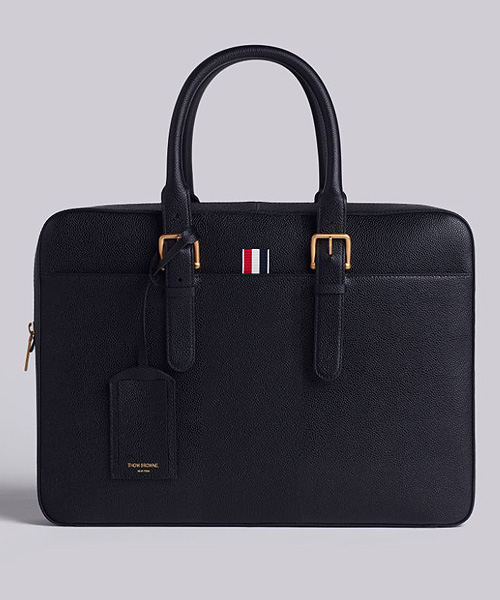 A-38762<br><b>THOM BROWNE</b><br>그레인 가죽 브리프 케이스</b><br>[매장가-400만원대]