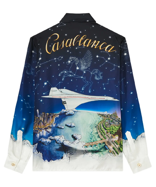 S-4919<br><b>CASA BLANCA</b><br>VOL DE NUIT 실크 셔츠</b><br>[매장가-100만원대]