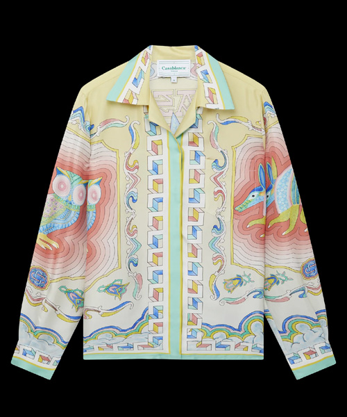 S-4893<br><b>CASA BLANCA</b><br>SOUVENIR 실크 셔츠</b><br>[매장가-100만원대]