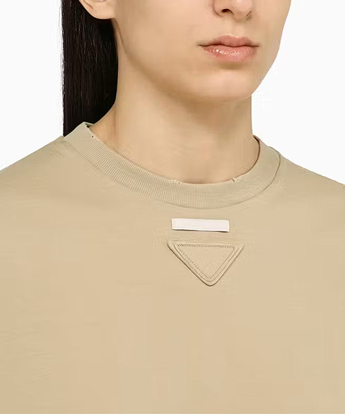 T-29188<br><b>PRADA</b><br>ROPE-COLOURED 코튼 티셔츠</b><br>[매장가-100만원대]