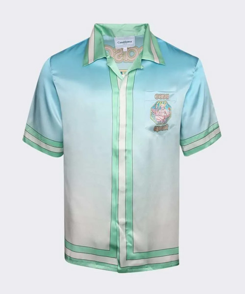 S-4908<br><b>CASA BLANCA</b><br>PING PONG 실크 셔츠</b><br>[매장가-100만원대]