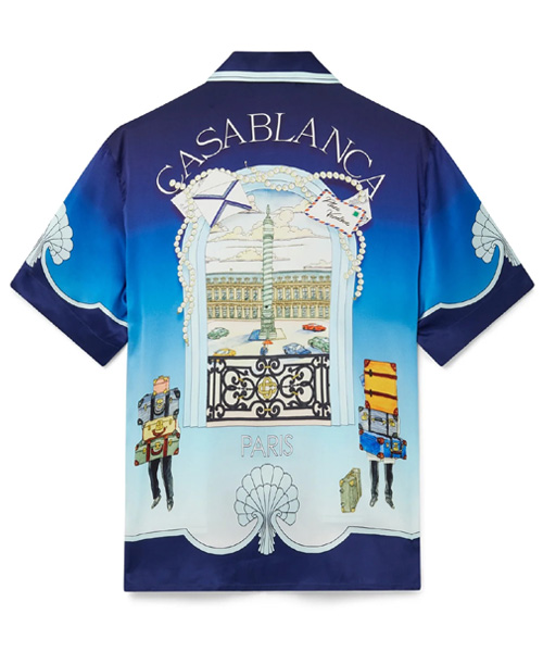 S-4936<br><b>CASA BLANCA</b><br>PLACE VENDOME 실크 셔츠</b><br>[매장가-100만원대]