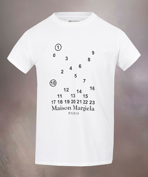 T-29260<br><b>MAISON MARGIELA</b><br>뉴메릭 로고 코튼 티셔츠</b><br>[매장가-60만원대]