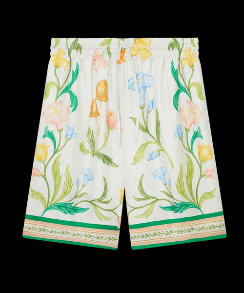 P-15296<br><b>CASA BLANCA</b><br>L`ARCHE FLEURIE 실크 쇼츠</b><br>[매장가-80만원대]