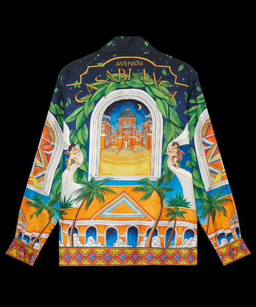 S-4925<br><b>CASA BLANCA</b><br>MAISON D`ETE CUBAN COLLAR 실크 셔츠</b><br>[매장가-100만원대]