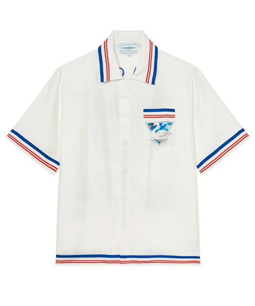 S-4907<br><b>CASA BLANCA</b><br>CASABLANCA PAR AVION 실크 셔츠</b><br>[매장가-100만원대]
