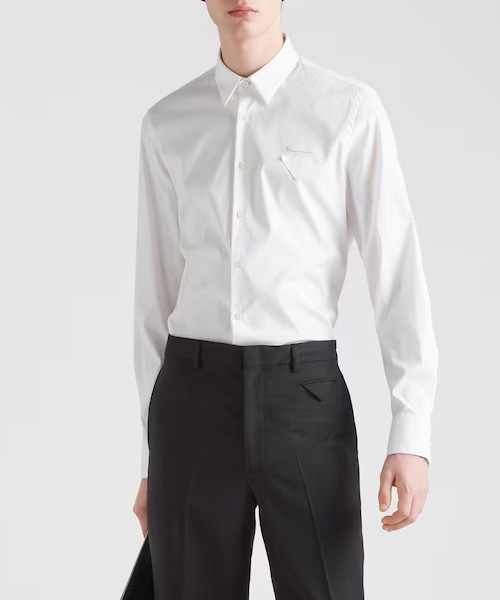 S-4957<br><b>PRADA</b><br>스트레치 포플린 셔츠</b><br>[매장가-130만원대]