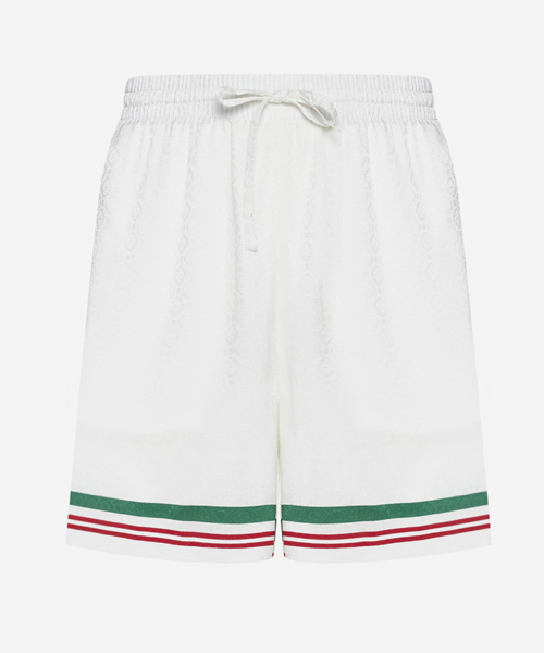 P-15303<br><b>CASA BLANCA</b><br>CASA WAY PRINT 실크 숏 팬츠</b><br>[매장가-100만원대]