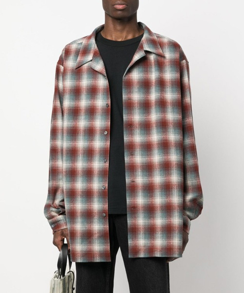 S-4955<br><b>MAISON MARGIELA</b><br>체크 로고 패치 셔츠</b><br>[매장가-250만원대]