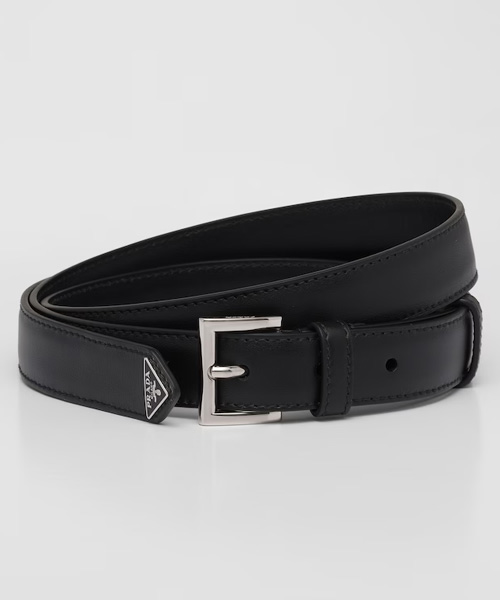 A-38694<br><b>PRADA</b><br>삼각 로고 가죽 벨트</b><br>[매장가-70만원대]