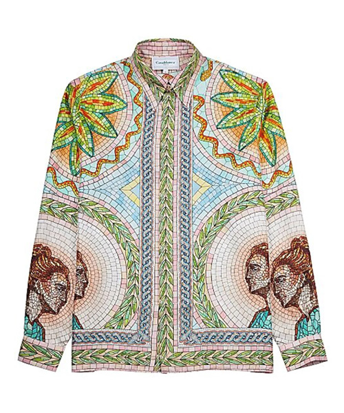 S-4889<br><b>CASA BLANCA</b><br>MOSAICS GRECQUES TWILL 셔츠</b><br>[매장가-100만원대]