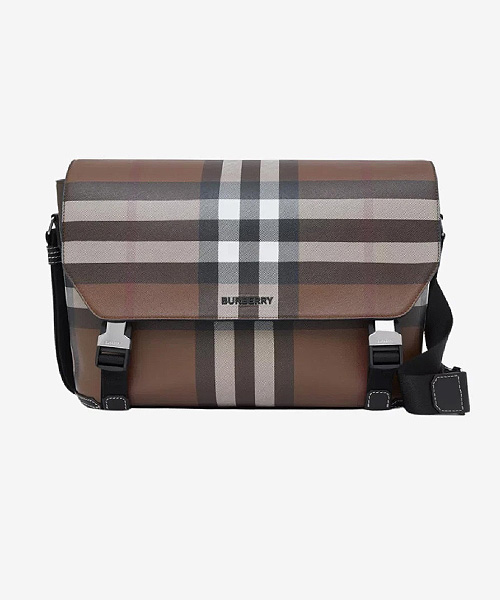 A-38756<br><b>BURBERRY</b><br>체크 패턴 메신저백</b><br>[매장가-190만원대]