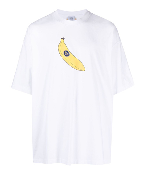 T-29239<br><b>VETEMENTS</b><br>바나나 프린팅 코튼 티셔츠</b><br>[매장가-100만원대]