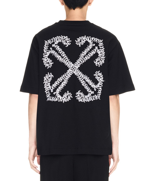 T-29271<br><b>OFF-WHITE</b><br>타투 에로우 스케이트 티셔츠</b><br>[매장가-80만원대]