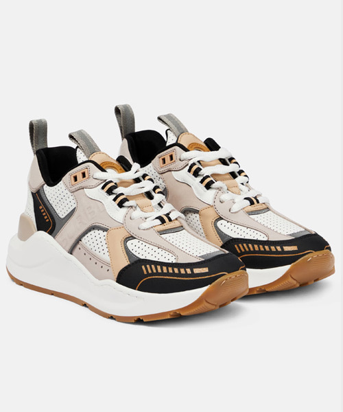 A-38795<br><b>BURBERRY</b><br>로고 레더 패널 스니커즈</b><br>[매장가-100만원대]