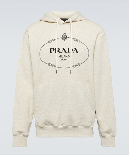 T-29161<br><b>PRADA</b><br>로고 코튼 후디</b><br>[매장가-190만원대]