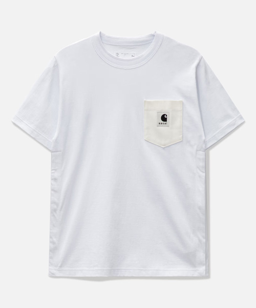 T-29143<br><b>SACAI x CARHARTT WIP</b><br>포켓 로고 패치 반팔 티셔츠</b><br>[매장가-50만원대]