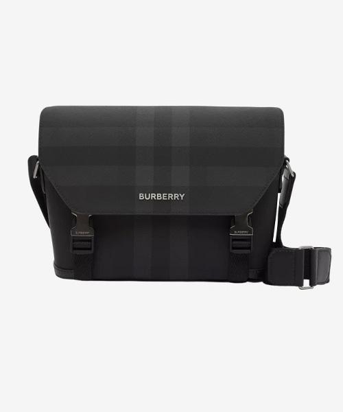 A-38755<br><b>BURBERRY</b><br>체크 패턴 메신저백</b><br>[매장가-190만원대]