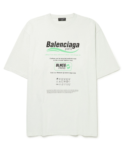 T-29536<br><b>BALENCIAGA</b><br>로고 프린트 코튼 티셔츠</b><br>[매장가-100만원대]