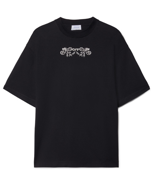 T-29528<br><b>OFF-WHITE</b><br>타투 반다나 애로우 코튼 티셔츠</b><br>[매장가-100만원대]