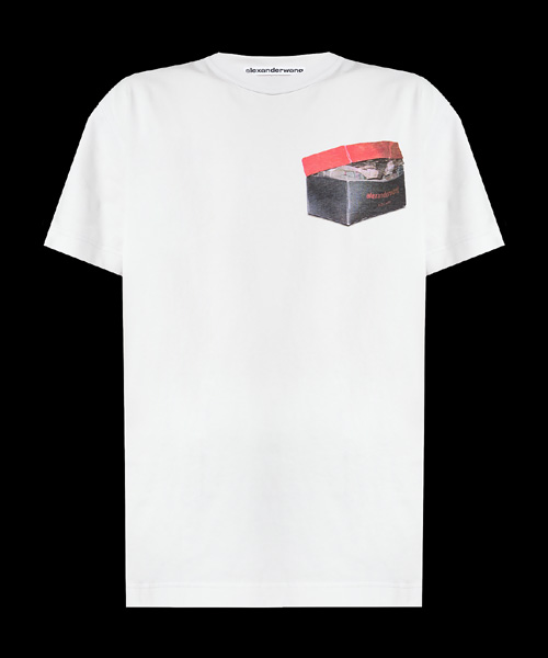 T-29342<br><b>ALEXANDER WANG</b><br>머니 박스 프린트 코튼 티셔츠</b><br>[매장가-40만원대]