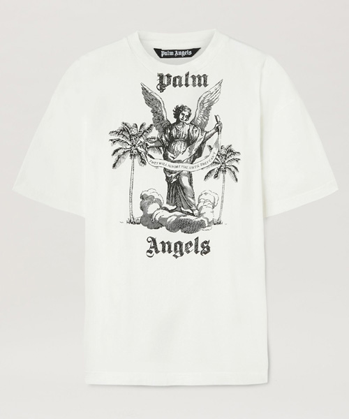 T-29295<br><b>PALM ANGELS</b><br>로고 프린팅 코튼 티셔츠</b><br>[매장가-70만원대]