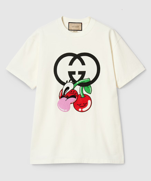 T-29376<br><b>GUCCI</b><br>체리 프린팅 코튼 티셔츠</b><br>[매장가-90만원대]