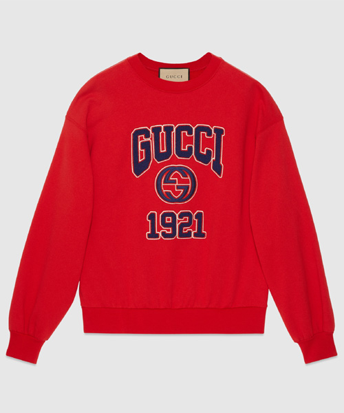 T-29327<br><b>GUCCI</b><br>자수 코튼 저지 스웻셔츠</b><br>[매장가-190만원대]